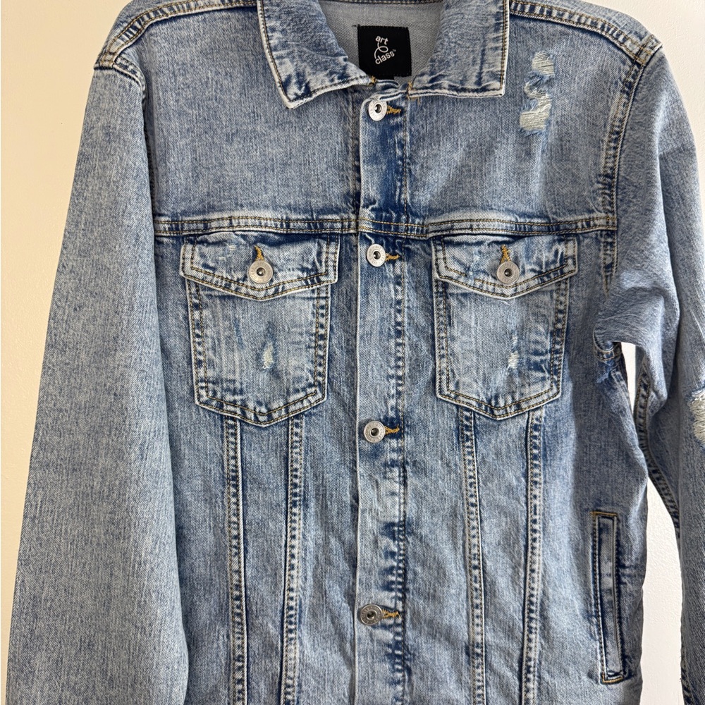 art class Light Blue Jean Jacket